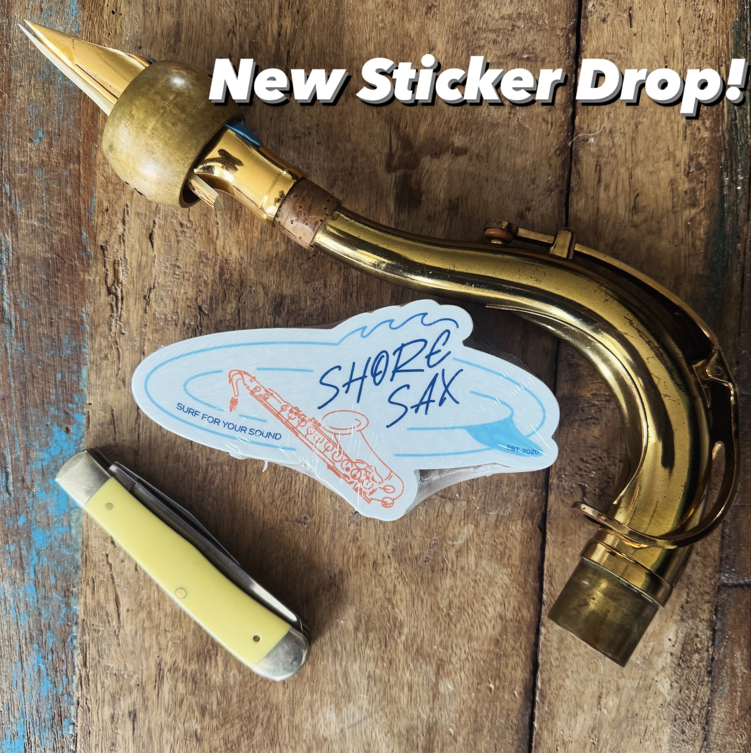 SHORE SAX Sticker
