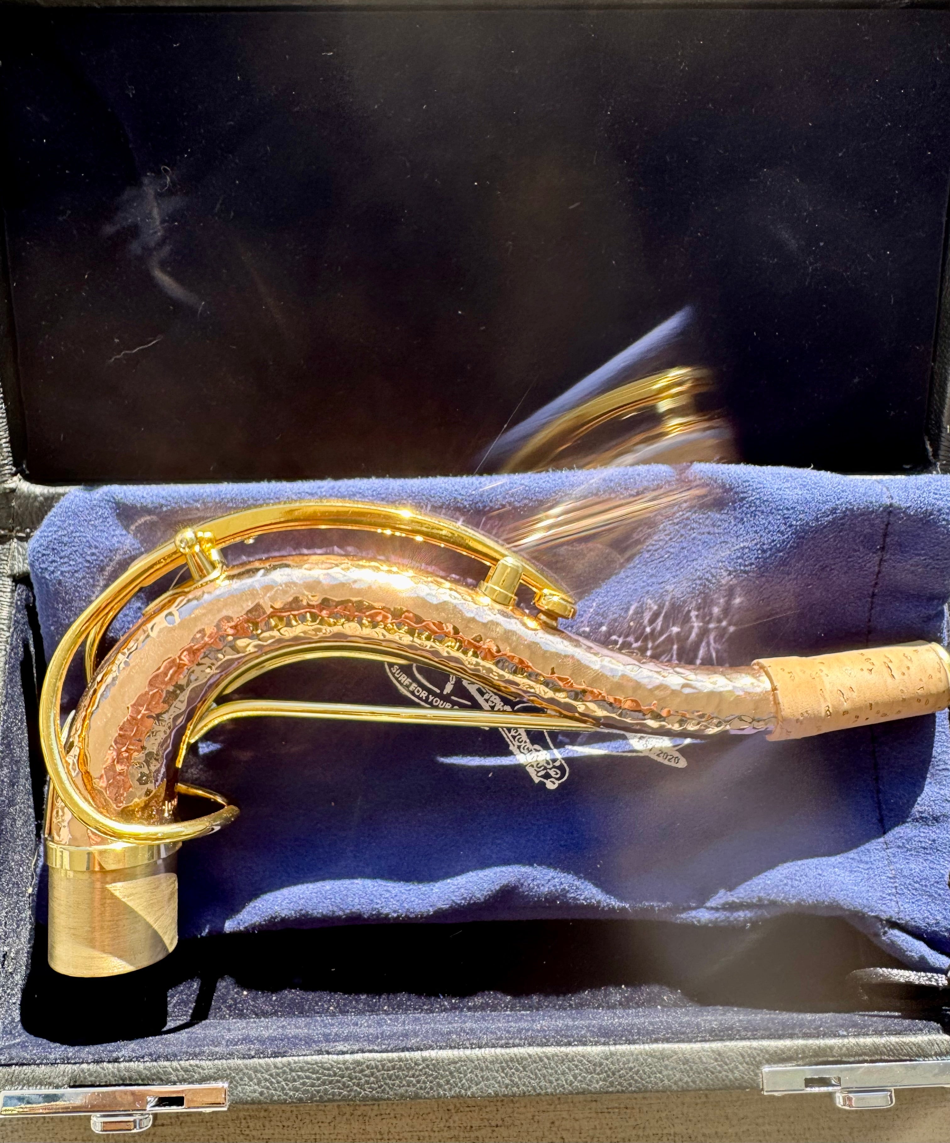 SHORE SAX Mark ONE Neck for Tenor Saxophone: Copper & Gold (5 digit sizing)