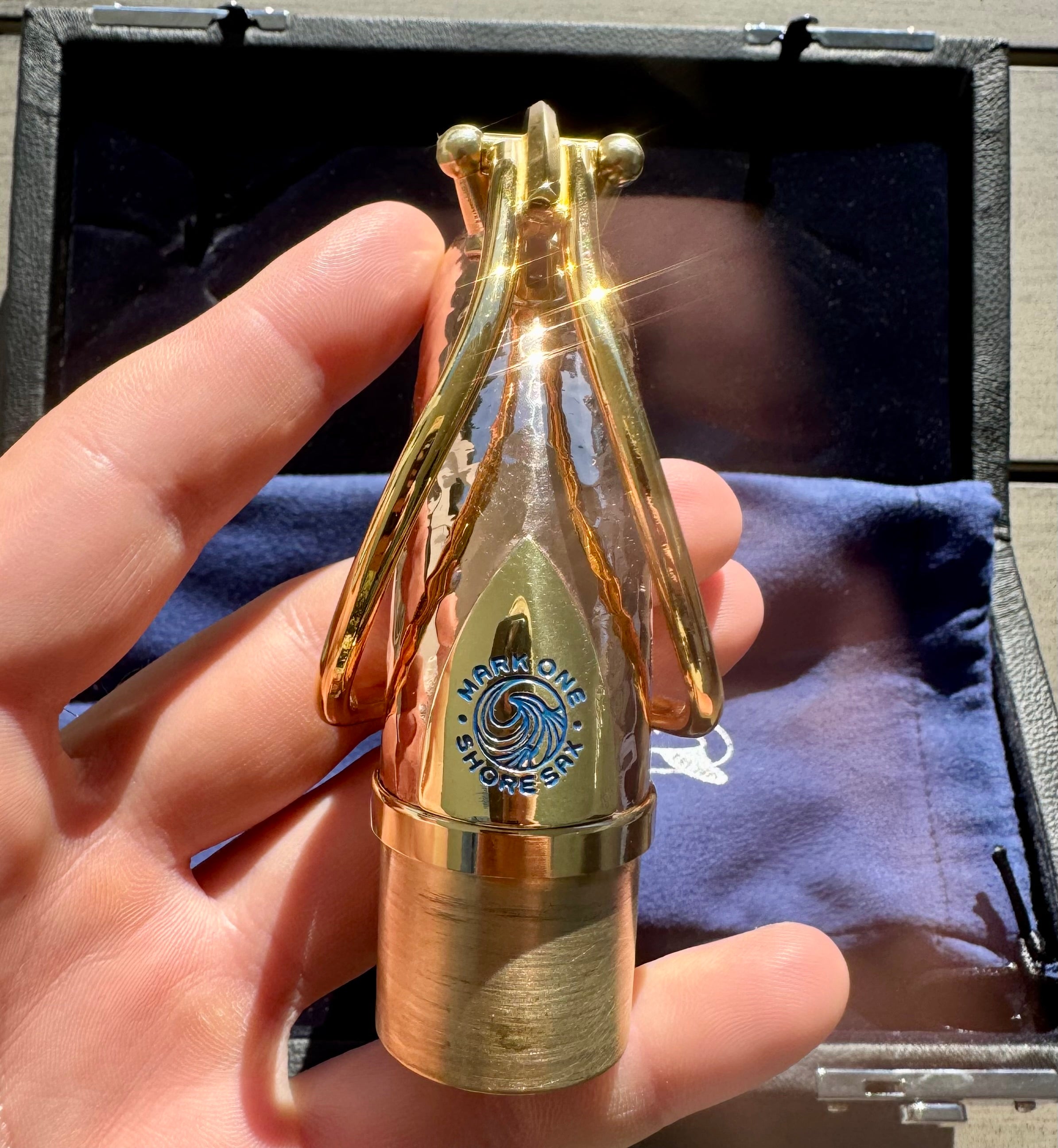 SHORE SAX Mark ONE Neck for Tenor Saxophone: Copper & Gold (5 digit sizing)