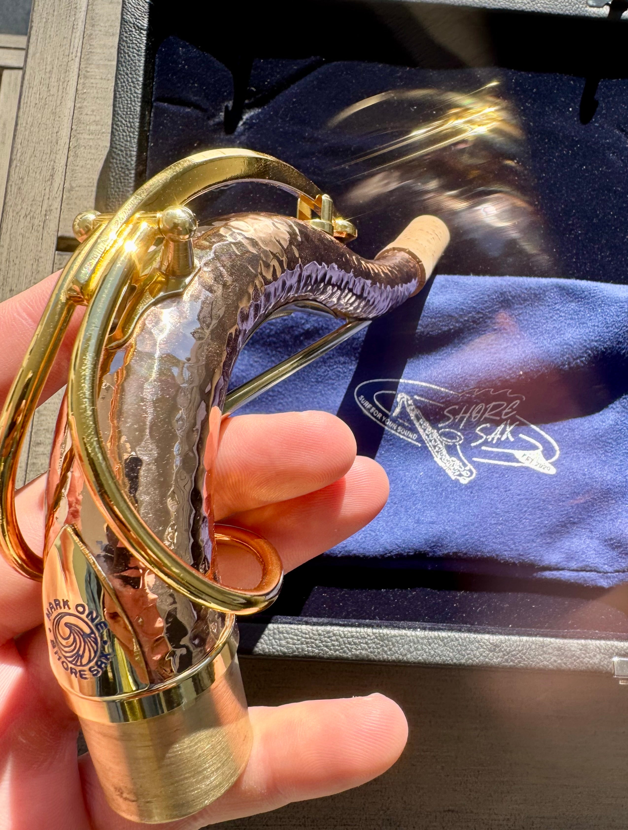 SHORE SAX Mark ONE Neck for Tenor Saxophone: Copper & Gold (5 digit sizing)