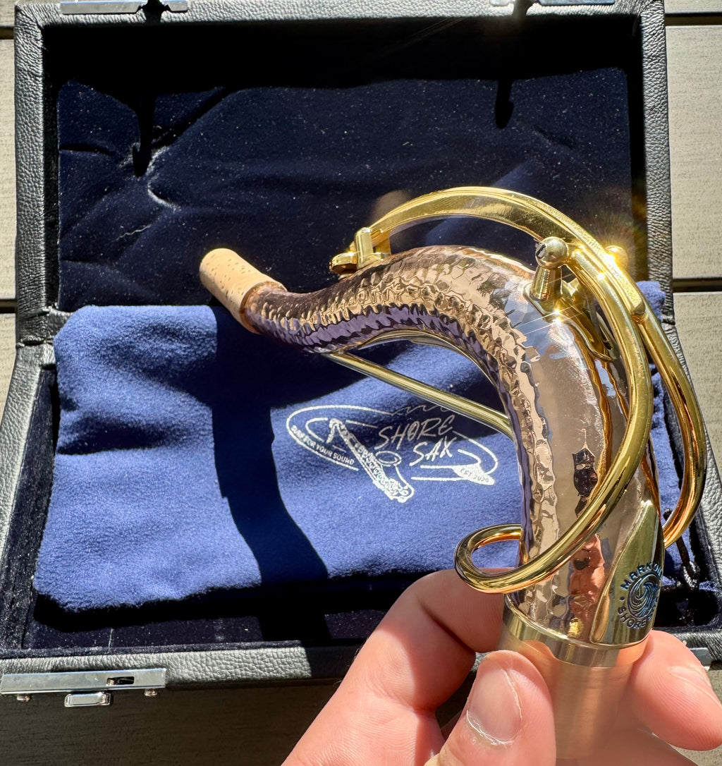 SHORE SAX Mark ONE Neck for Tenor Saxophone: Copper & Gold (5 digit sizing)