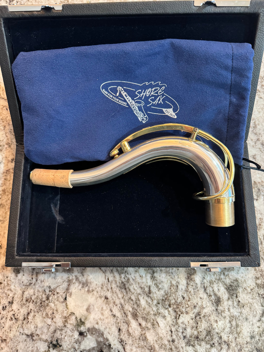 SHORE SAX Mark ONE Neck for Tenor Saxophone: Solid Silver (5 digit Sizing)