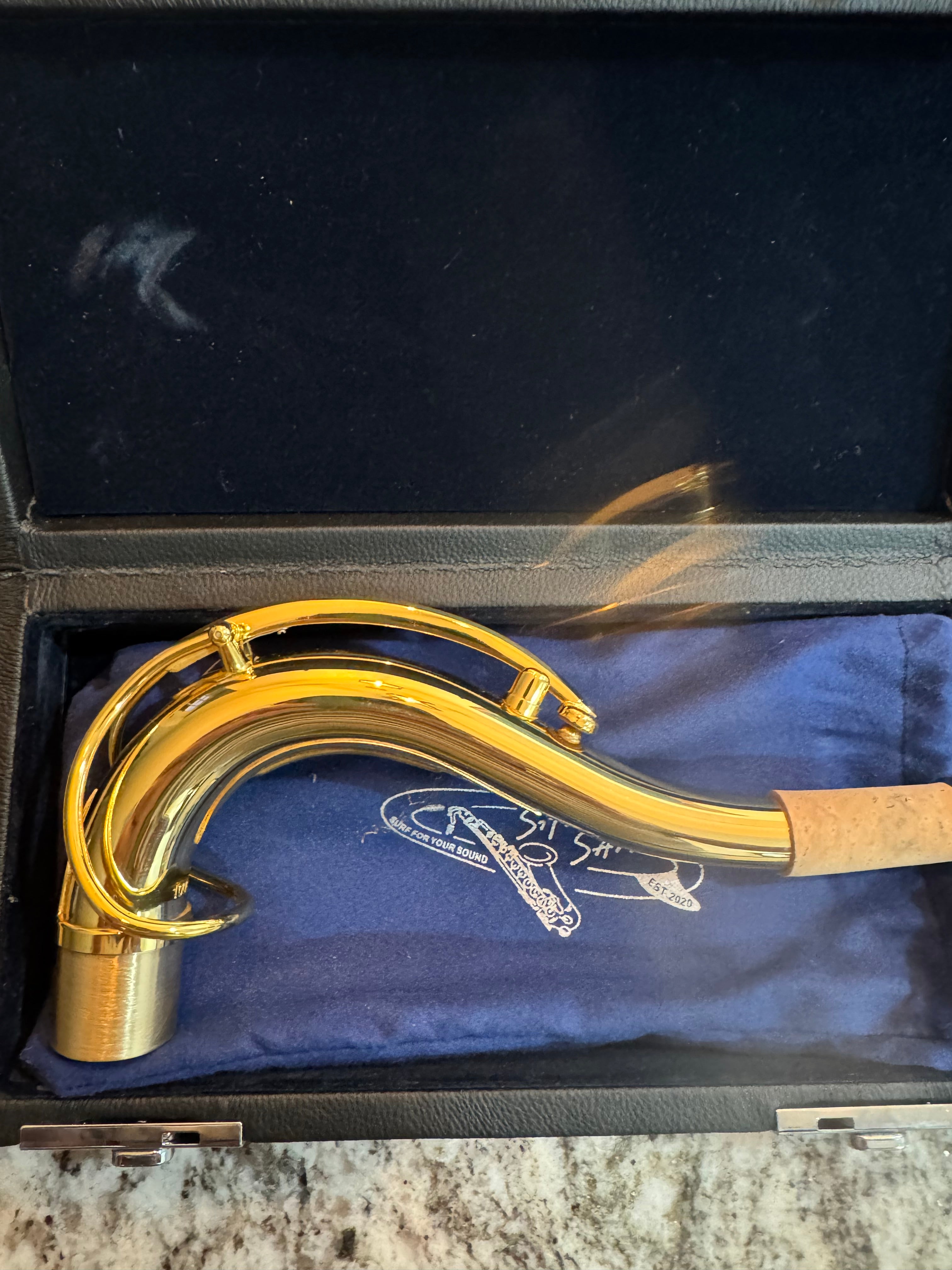 SHORE SAX Mark ONE Tenor Saxophone Neck: Honey Gold Lacquer (5 digit Sizing)