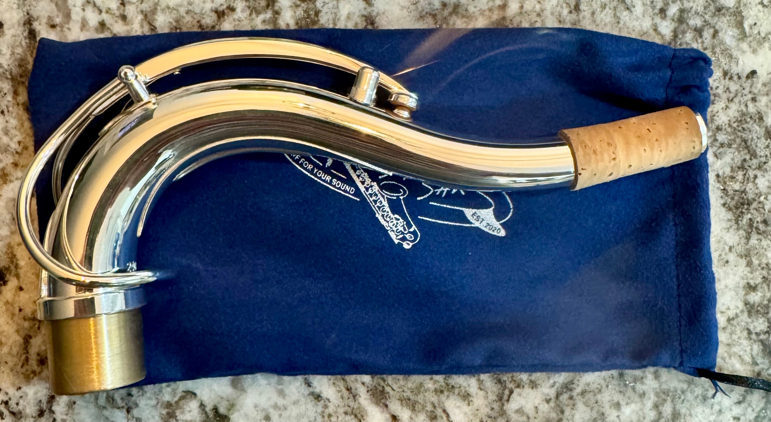 SHORE SAX Mark ONE Neck for Tenor Saxophones: Silver Plated Brass (5 digit Sizing)