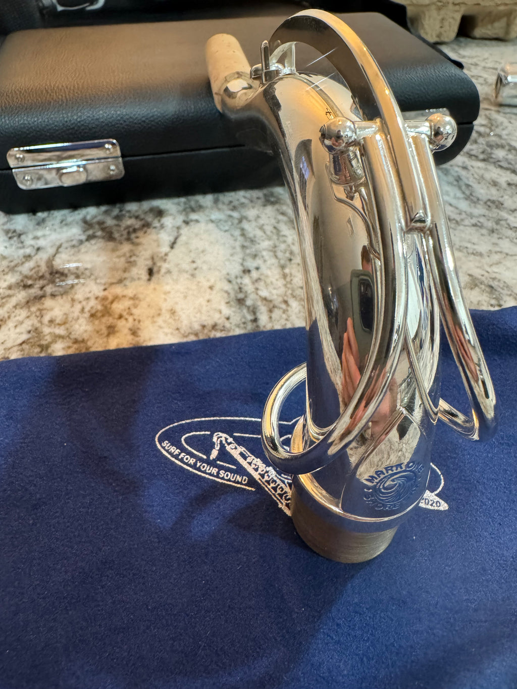 SHORE SAX Mark ONE Neck for Tenor Saxophones: Silver Plated Brass (5 digit Sizing)