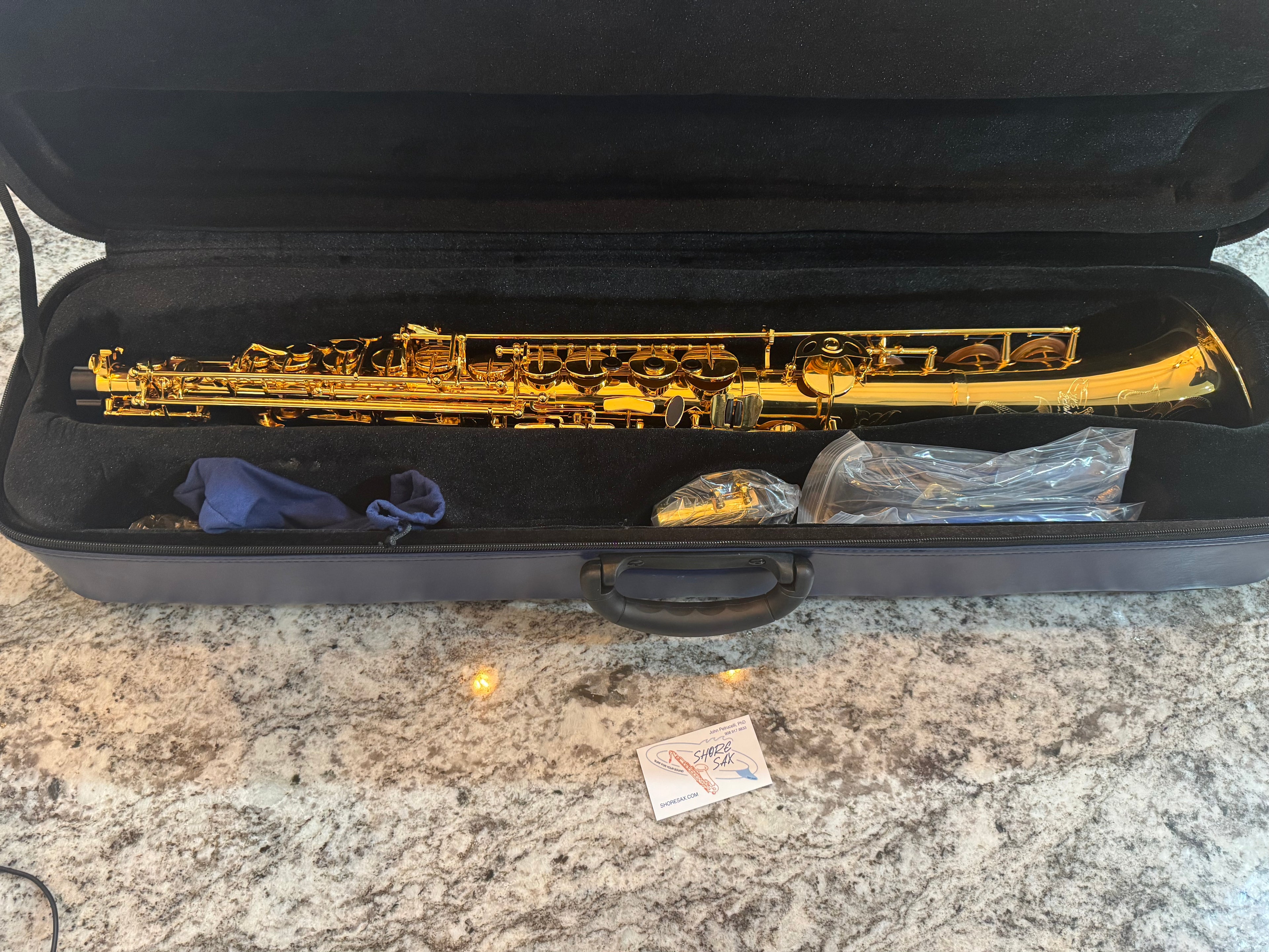 SHORE SAX Flight Case: Straight Alto Saxophone (LR SPECIAL)