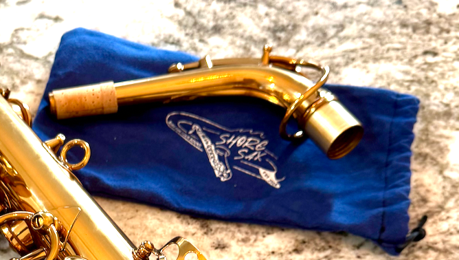 SHORE SAX Mark ONE Neck for Alto Saxophone: Honey Gold Lacquer