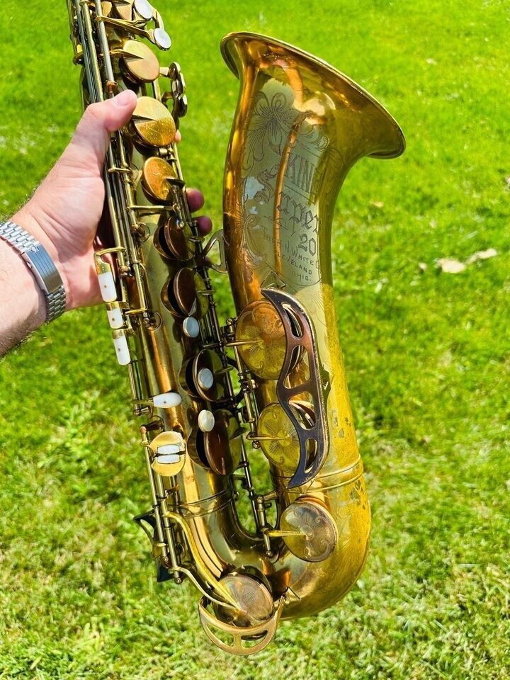 1948 King Super 20 Series 1a Transitional "Full Pearls" Tenor Saxophone Serial 297xxx