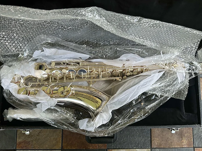 Monique SILVER PLATE Tenor Saxophone NOS!